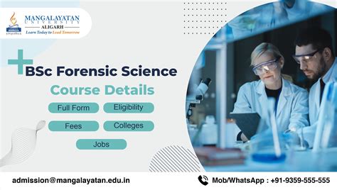 what to study after bsc forensic science