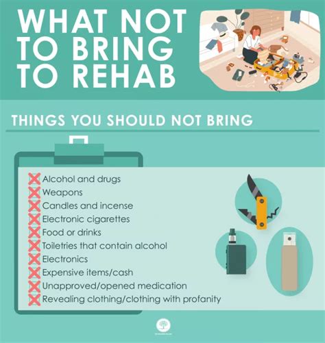 what to take to rehab facility