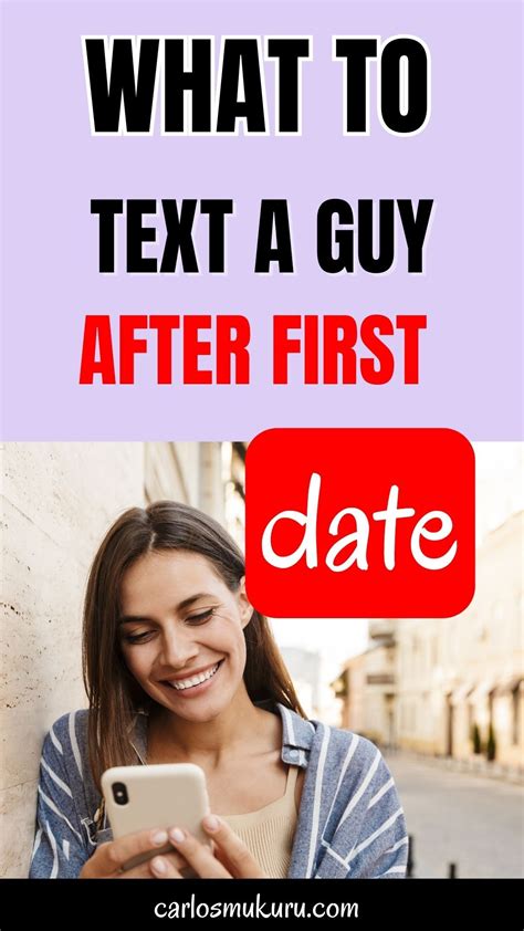 what to text a guy after a first date
