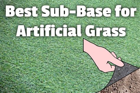 What To Use For Artificial Grass Base
