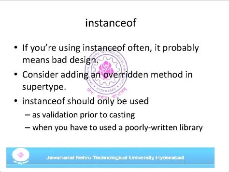 what to use instead of instanceof