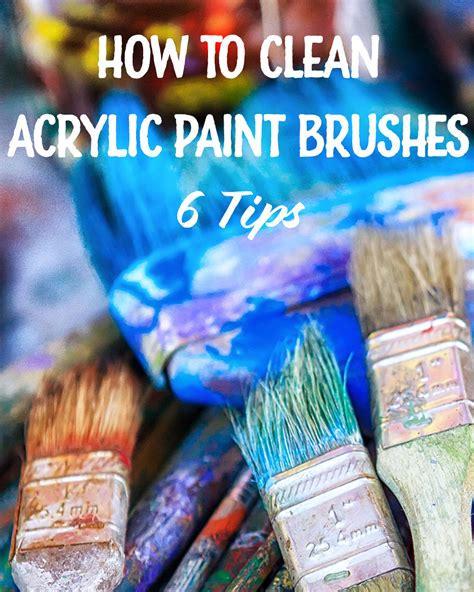 what to use to clean acrylic paint brushes