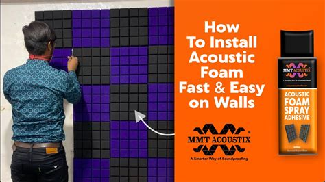 what to use to stick foam to wall