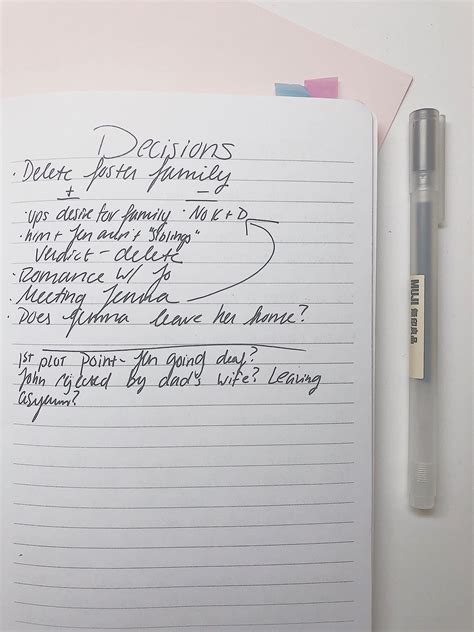 what to write down in a notebook