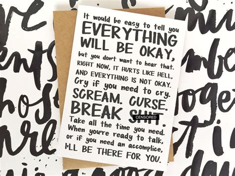 what to write in a card to a friend going through a breakup