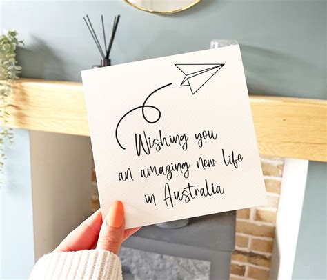 what to write in a card when someone is emigrating