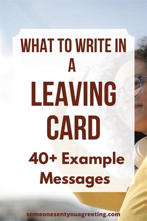 what to write in a card when someone is leaving a job