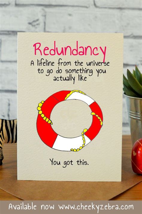 what to write in a leaving card redundancy