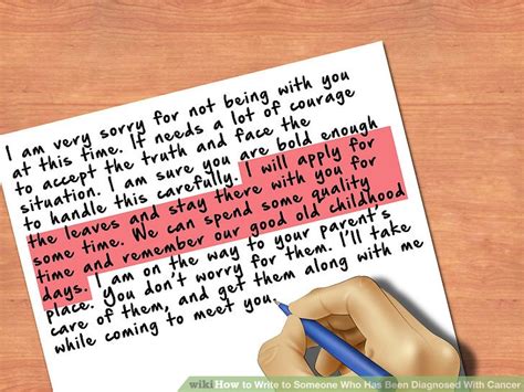 what to write in a note to someone diagnosed with cancer