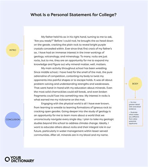 what to write in a personal statement for college applications