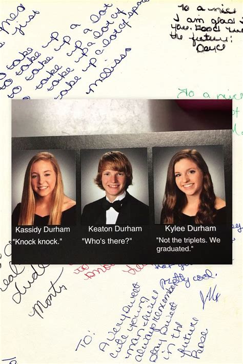 what to write in a student's yearbook funny