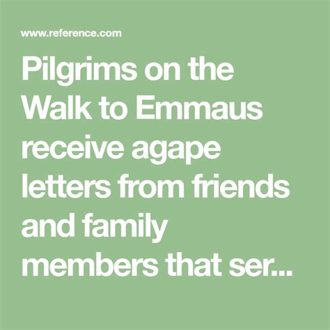 what to write in a walk to emmaus letter