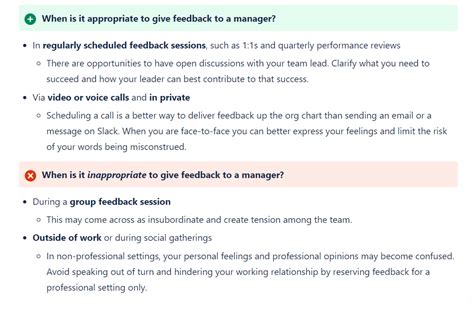 what to write in manager feedback