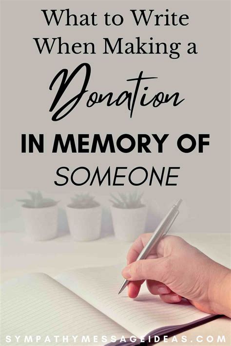 what to write in memory of someone
