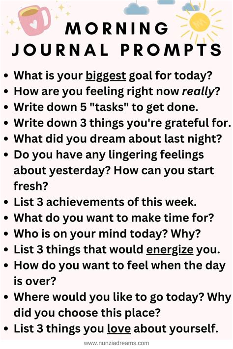 What To Write In Morning Journal