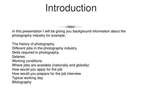 what to write in presentation introduction