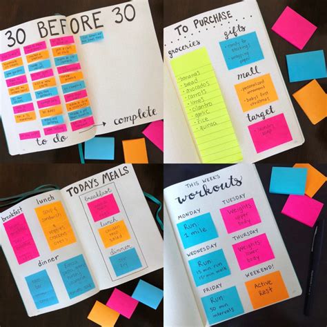 what to write in sticky notes for study