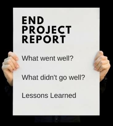 what to write in the end of a project