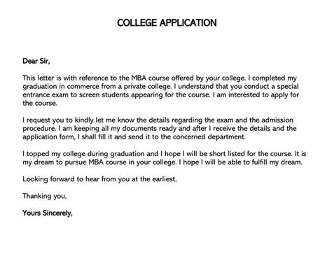 what to write in university application