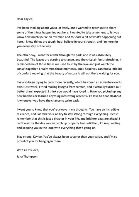 what to write to someone who's in jail