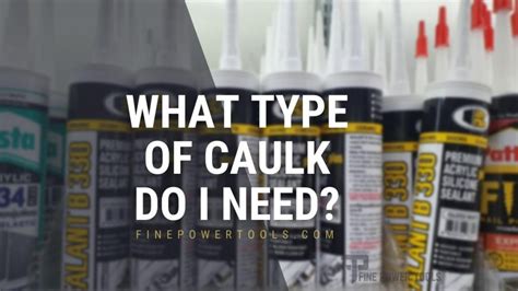 What Type Of Caulk