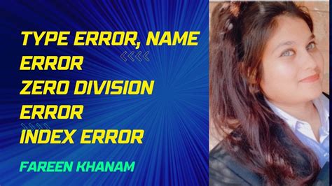 What Type Of Error Is A Name Error