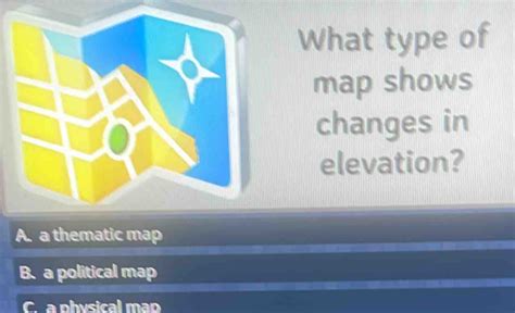 what type of map shows changes in elevation