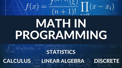 what type of math is needed for computer programming