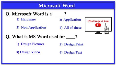what type of software is ms word answer