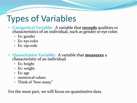 what type of variable is zip code quantitative categorical