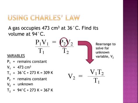 what variable is constant in charles law