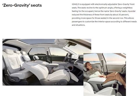 What Vehicles Have Zero Gravity Seats