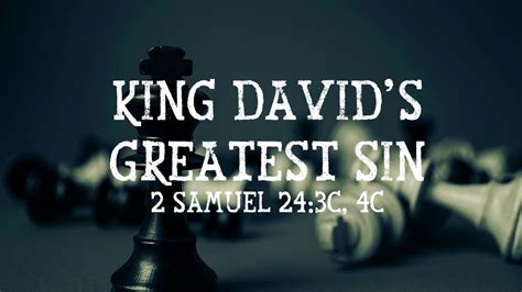 what was david's greatest sin