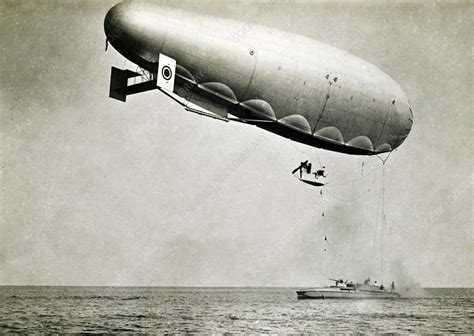what were blimps filled with