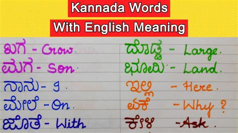 what would you like to do today meaning in kannada