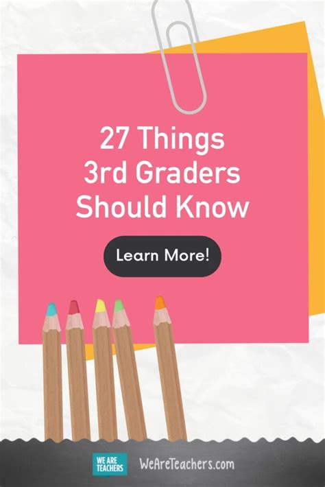 what your 3rd grader needs to know