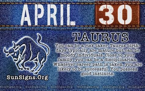 what zodiac sign is april 30