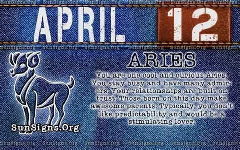 what zodiac sign is for april 12