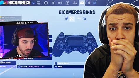 What controller setup does Nickmercs use?