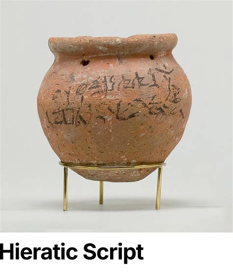 What does hieratic script mean?