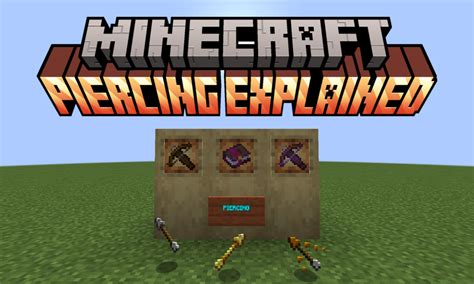 What does piercing do minecraft