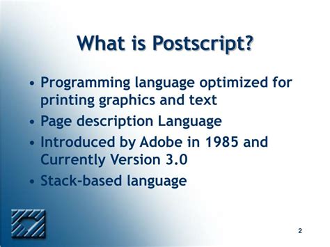 What does Postscript mean?