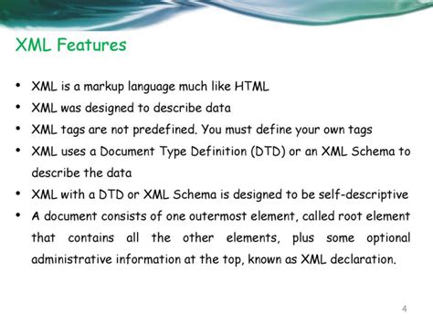 What is XML explain its structure with program?