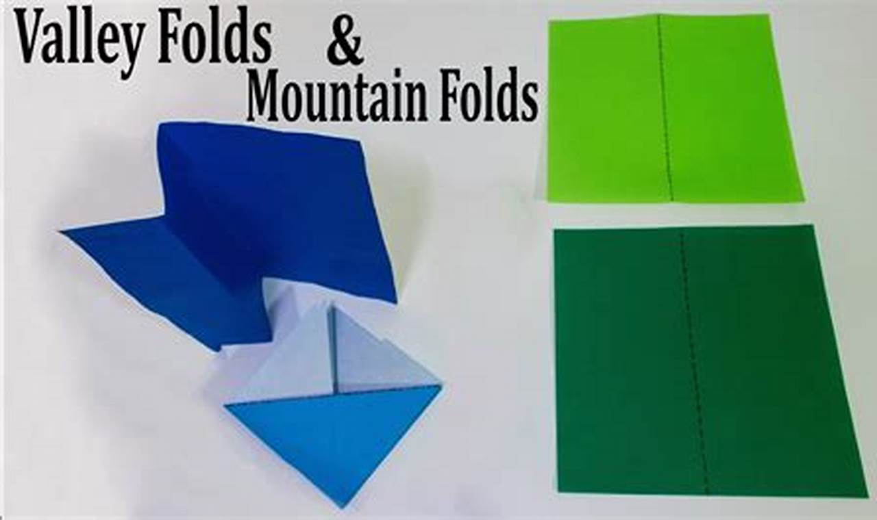 whats a mountain fold in origami
