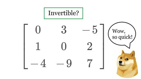 whats an invertible matrix