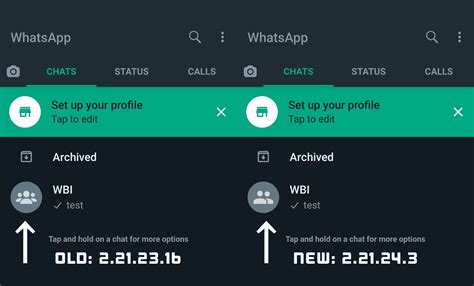 Fitur eksperimental di WhatsApp Beta