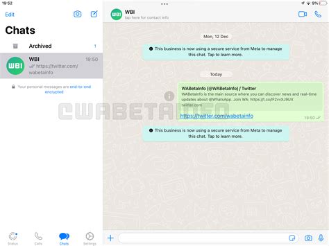 whatsapp beta tester ipad