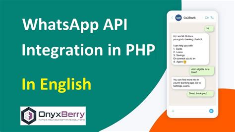whatsapp business api integration in php