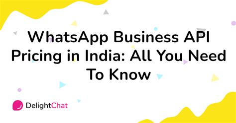 whatsapp business api pricing india