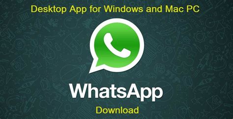 whatsapp desktop version download
